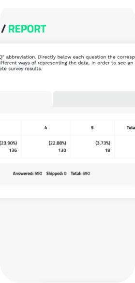 Surveys screenshot